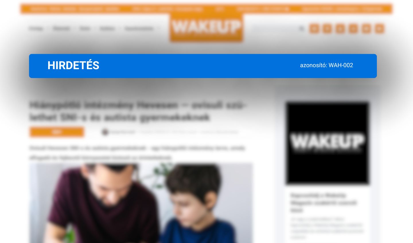 Leaderboard banner - wakeup magazin